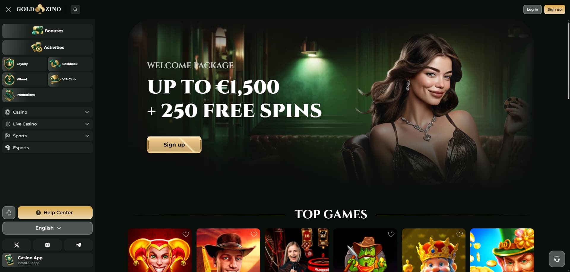 Goldzino 홈페이지