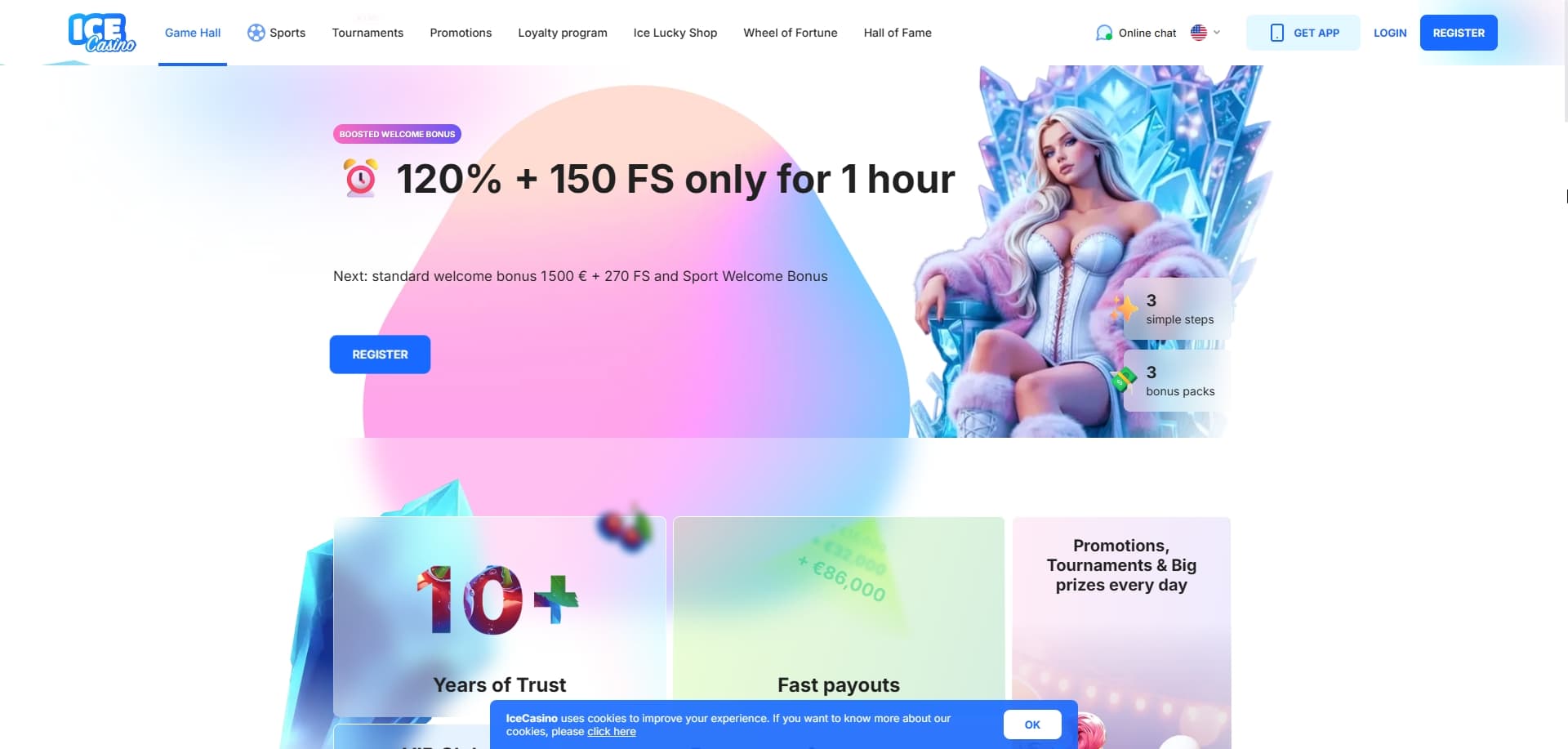 Ice Casino 홈페이지